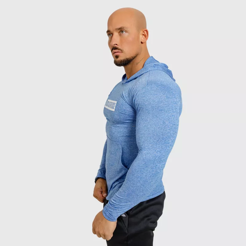 Pánské tričko s kapucí Iron Aesthetics Active Fit, modré-4