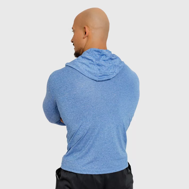 Pánské tričko s kapucí Iron Aesthetics Active Fit, modré-7