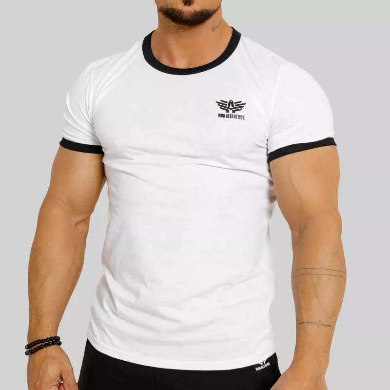 Pánské sportovní tričko Iron Aesthetics Ring, bílé-1