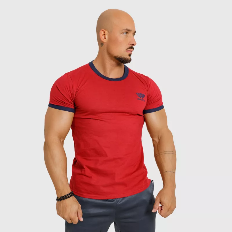 Pánské sportovní tričko Iron Aesthetics Ring, červené-3