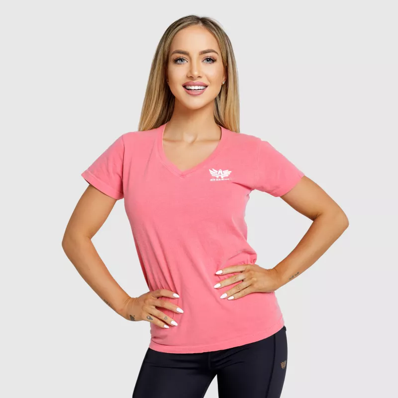 Dámské sportovní tričko Iron Aesthetics V-Lady, růžové-2