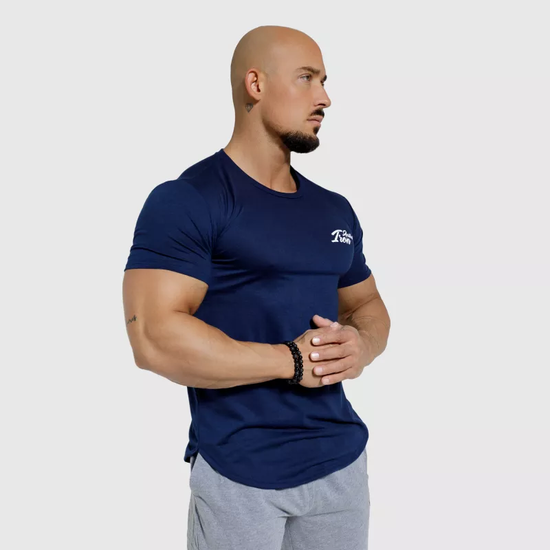Pánské sportovní tričko Iron Aesthetics Curve, modré - kazový výrobek-2