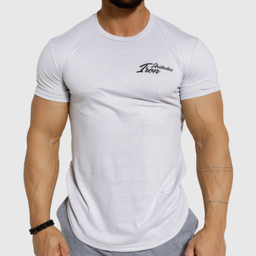 Pánské sportovní tričko Iron Aesthetics Curve, šedé - kazový výrobek