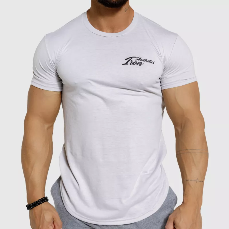 Pánské sportovní tričko Iron Aesthetics Curve, šedé - kazový výrobek-1