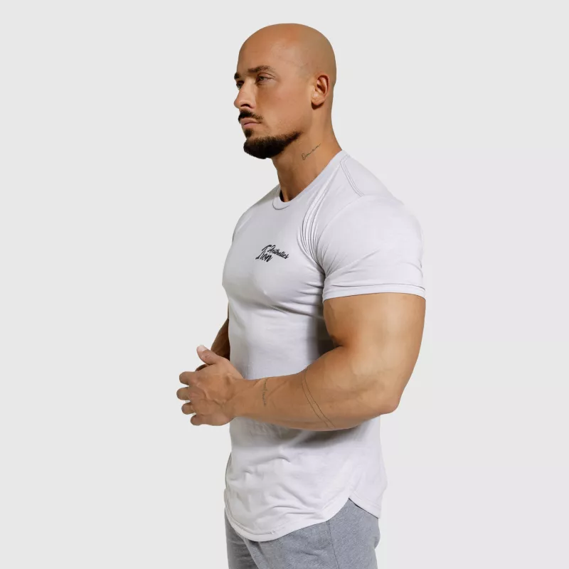 Pánské sportovní tričko Iron Aesthetics Curve, šedé - kazový výrobek-4
