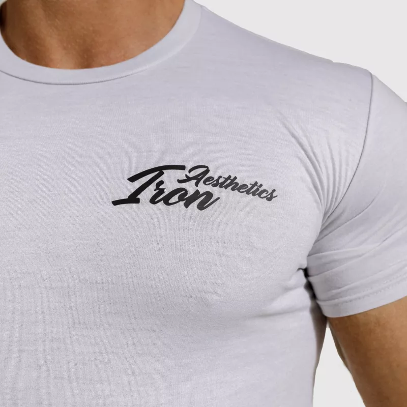 Pánské sportovní tričko Iron Aesthetics Curve, šedé - kazový výrobek-7