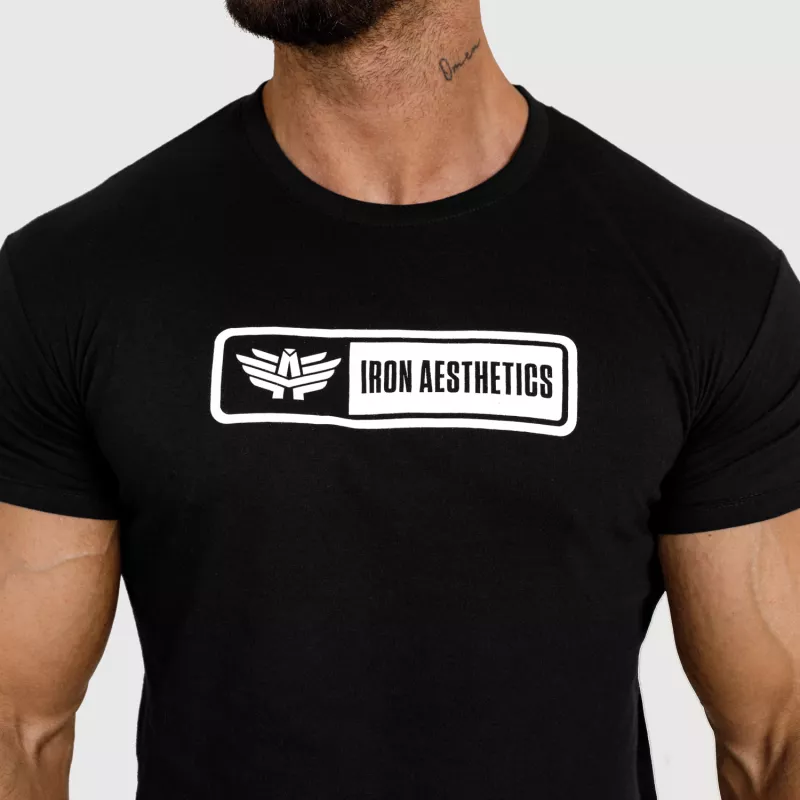 Pánské tričko Iron Aesthetics Crew, černé-5