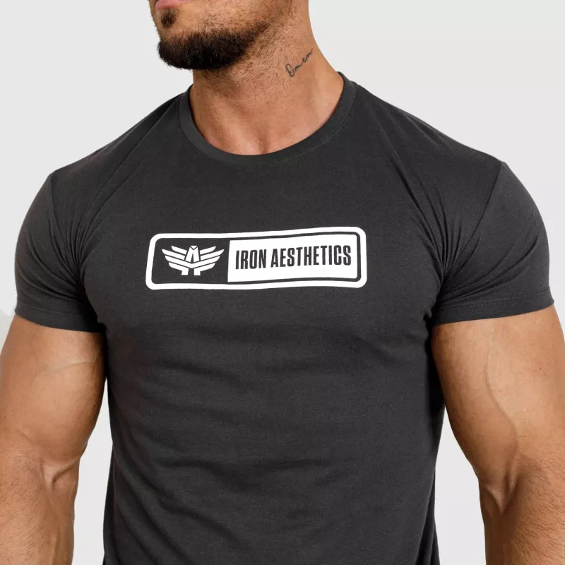 Pánské tričko Iron Aesthetics Crew, dark grey-5