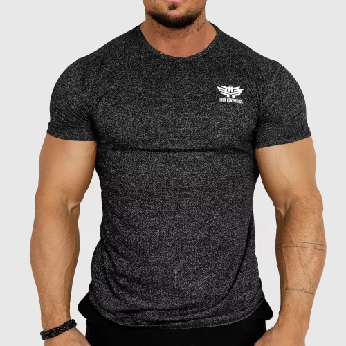 Pánské sportovní tričko Iron Aesthetics Regenerate, černé