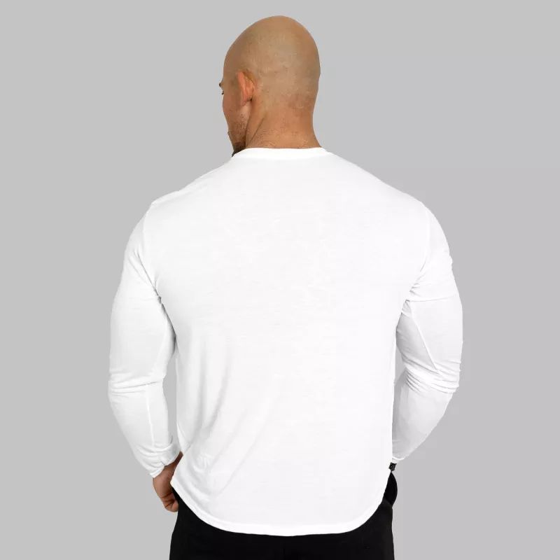 Funkční tričko s dlhouhým rukávem Iron Aesthetics Charge, bílé-6