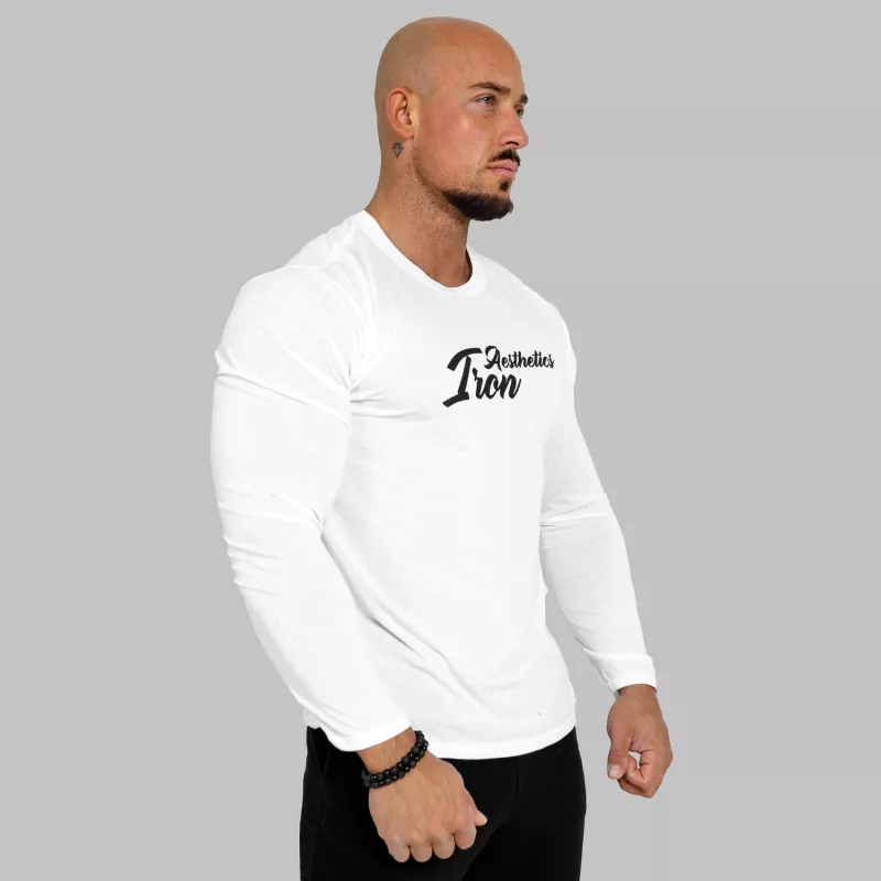 Funkční tričko s dlhouhým rukávem Iron Aesthetics Charge, bílé-2