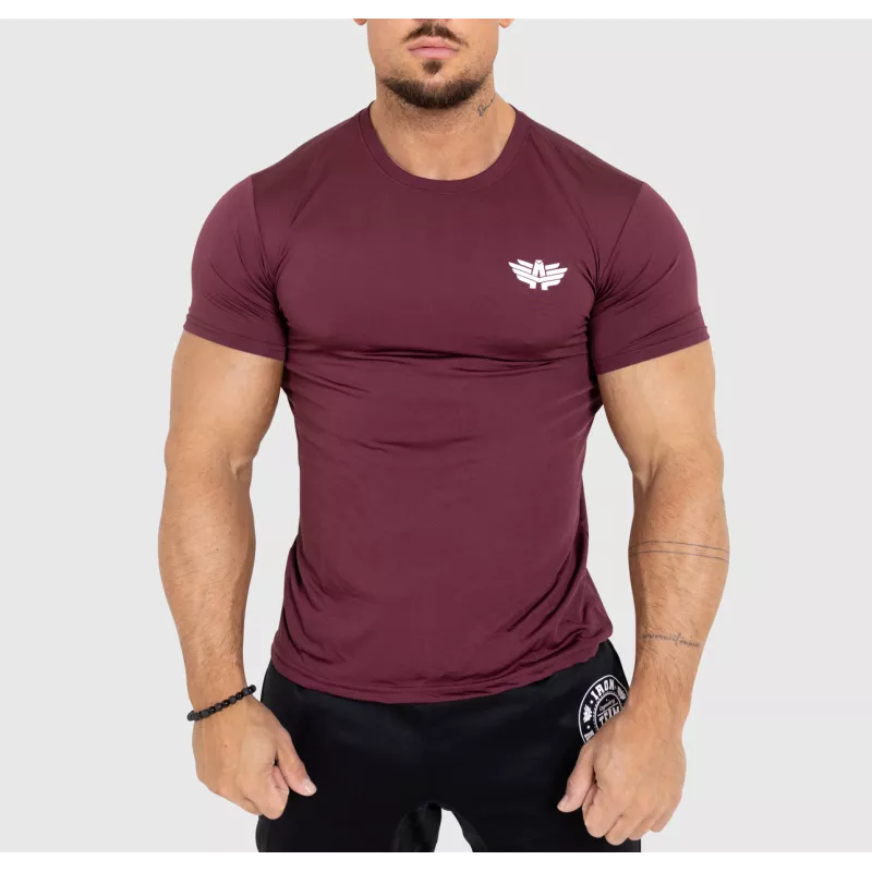 Pánské funkční tričko Iron Aesthetics Athletic, maroon-1