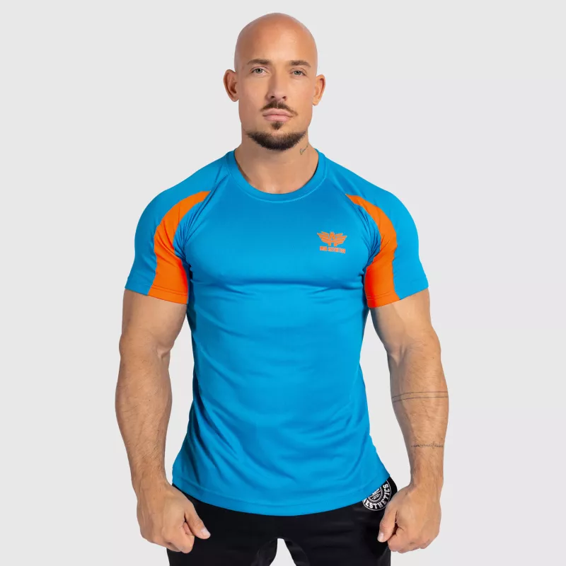 Pánské sportovní tričko Iron Aesthetics Contrast, blue/orange-4