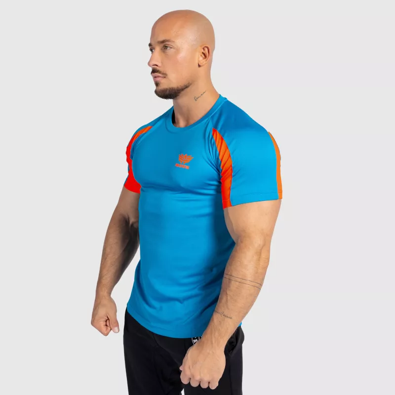 Pánské sportovní tričko Iron Aesthetics Contrast, blue/orange-2