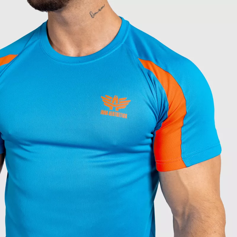 Pánské sportovní tričko Iron Aesthetics Contrast, blue/orange-5
