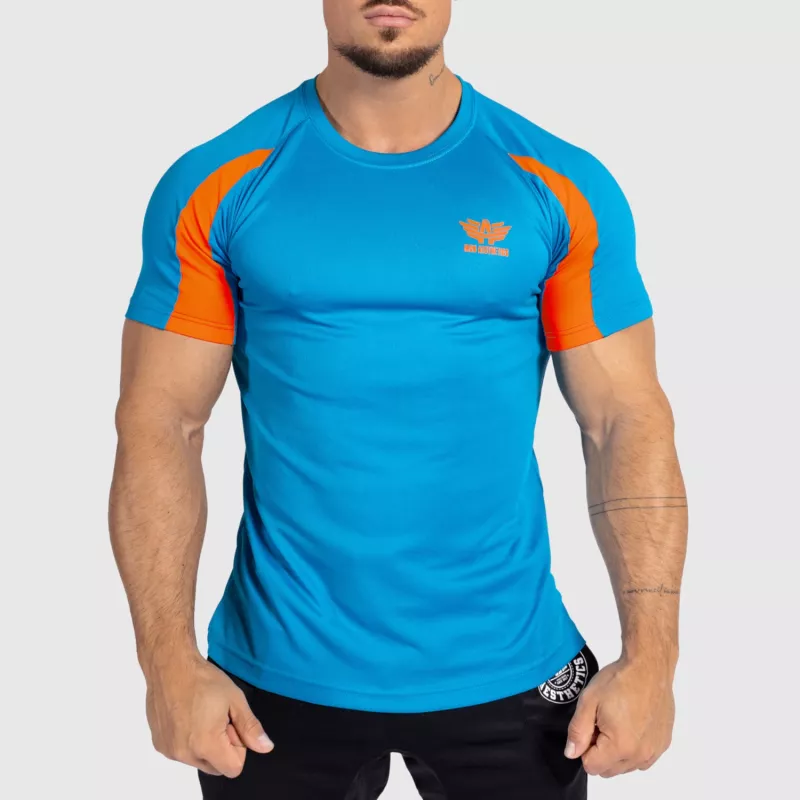 Pánské sportovní tričko Iron Aesthetics Contrast, blue/orange-1