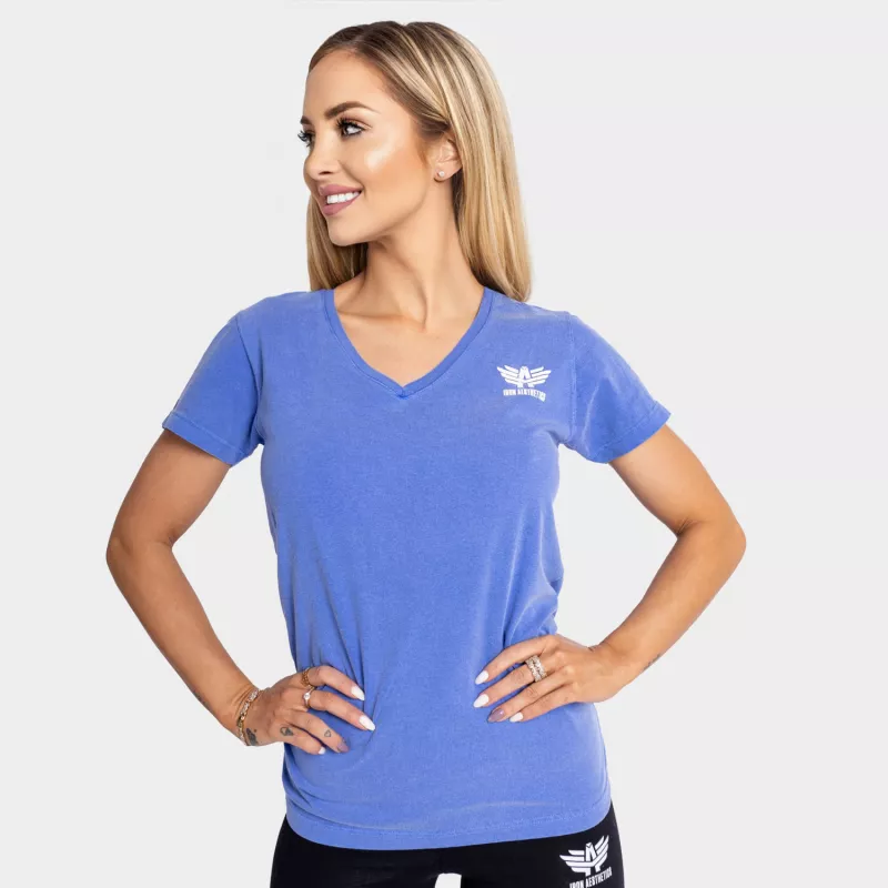 Dámské sportovní tričko Iron Aesthetics V-Lady, modré-1