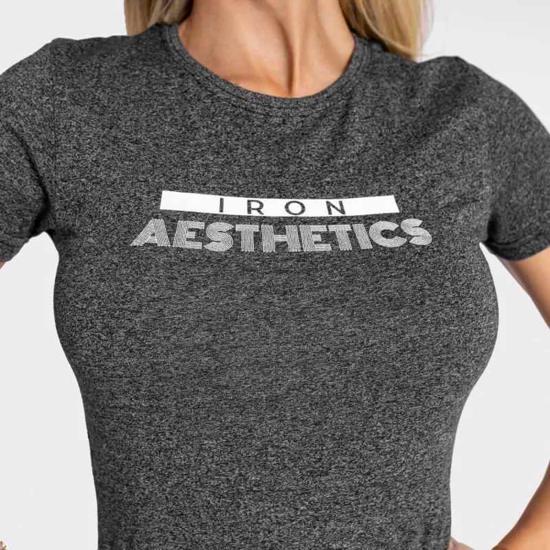 Dámské sportovní tričko Iron Aesthetics Space, černé-5