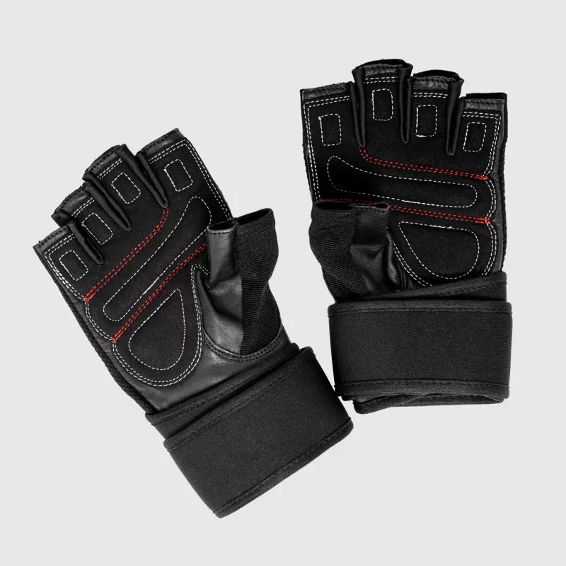 Fitness rukavice Iron Aesthetics Leather Beast, šedé-5