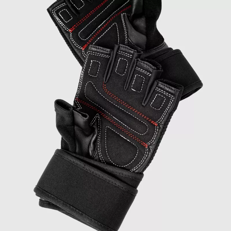 Fitness rukavice Iron Aesthetics Leather Beast, šedé-3