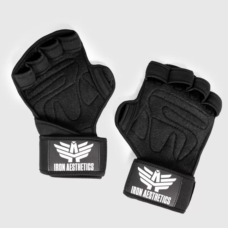 Fitness rukavice Iron Aesthetics Crossfit, černé-1