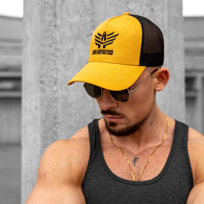 Pánská kšiltovka Iron Aesthetics Boost, mustard/black