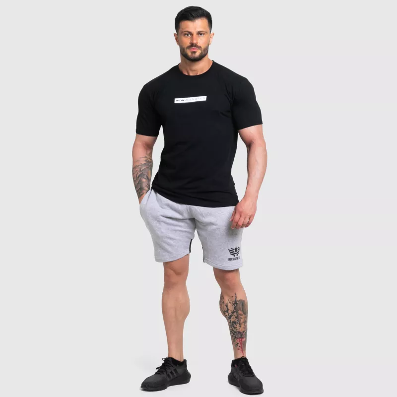 Pánské fitness tričko Iron Aesthetics Renon, černé-2