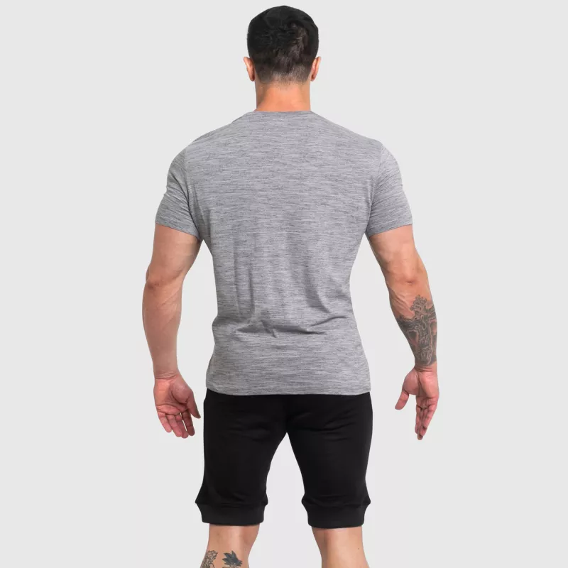Pánské fitness tričko Iron Aesthetics Cosmic, grey/black-6