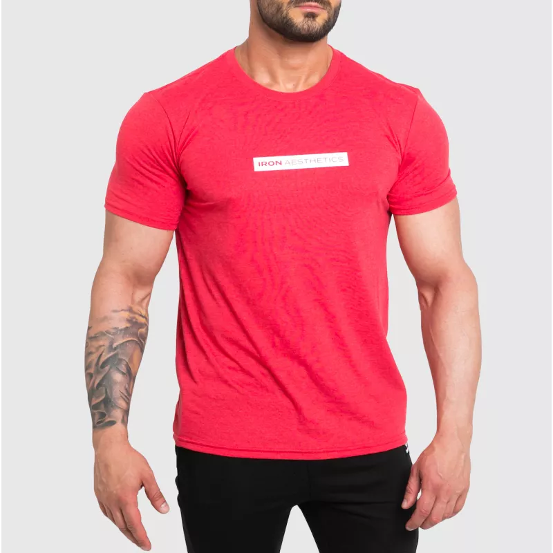 Pánské sportovní tričko Iron Aesthetics Vector, červené-1