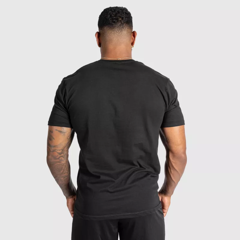Pánské fitness tričko Iron Aesthetics Glam, černé-6