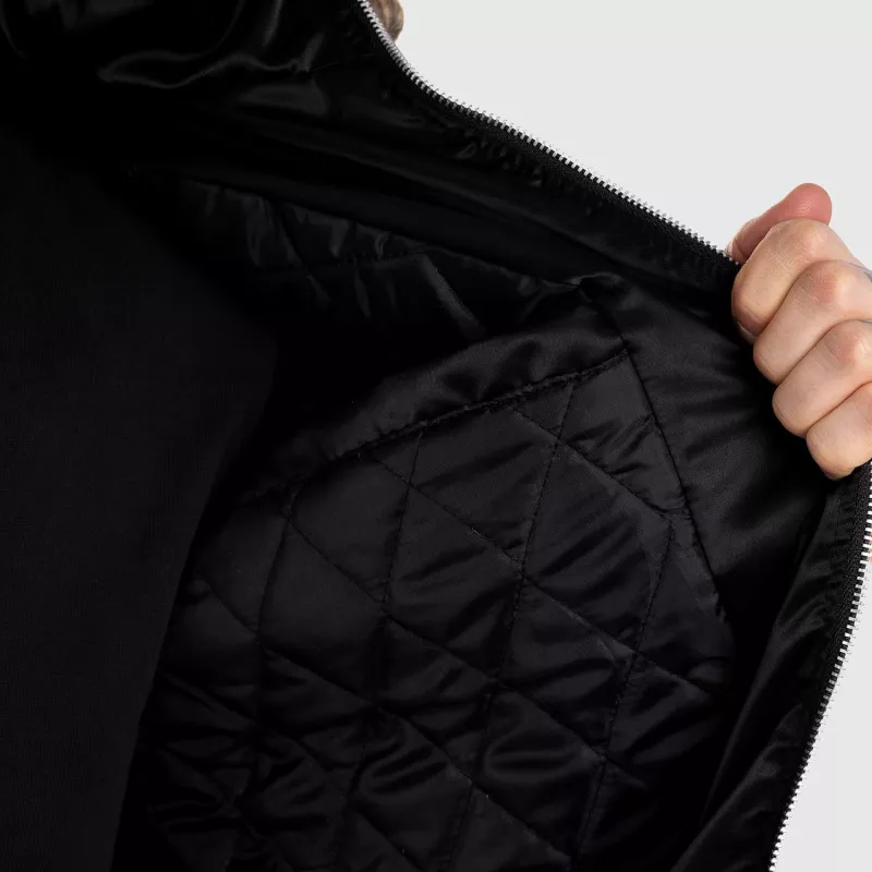 Pánská přechodná bunda s kožešinou Iron Aesthetics, černá-15